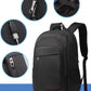 Black Backpack, Laptop Backpack 15.6 Inch Mens Rucksack 3 sizes Work School Bag with USB Charging Port Waterproof Day pack for Business Travel College...