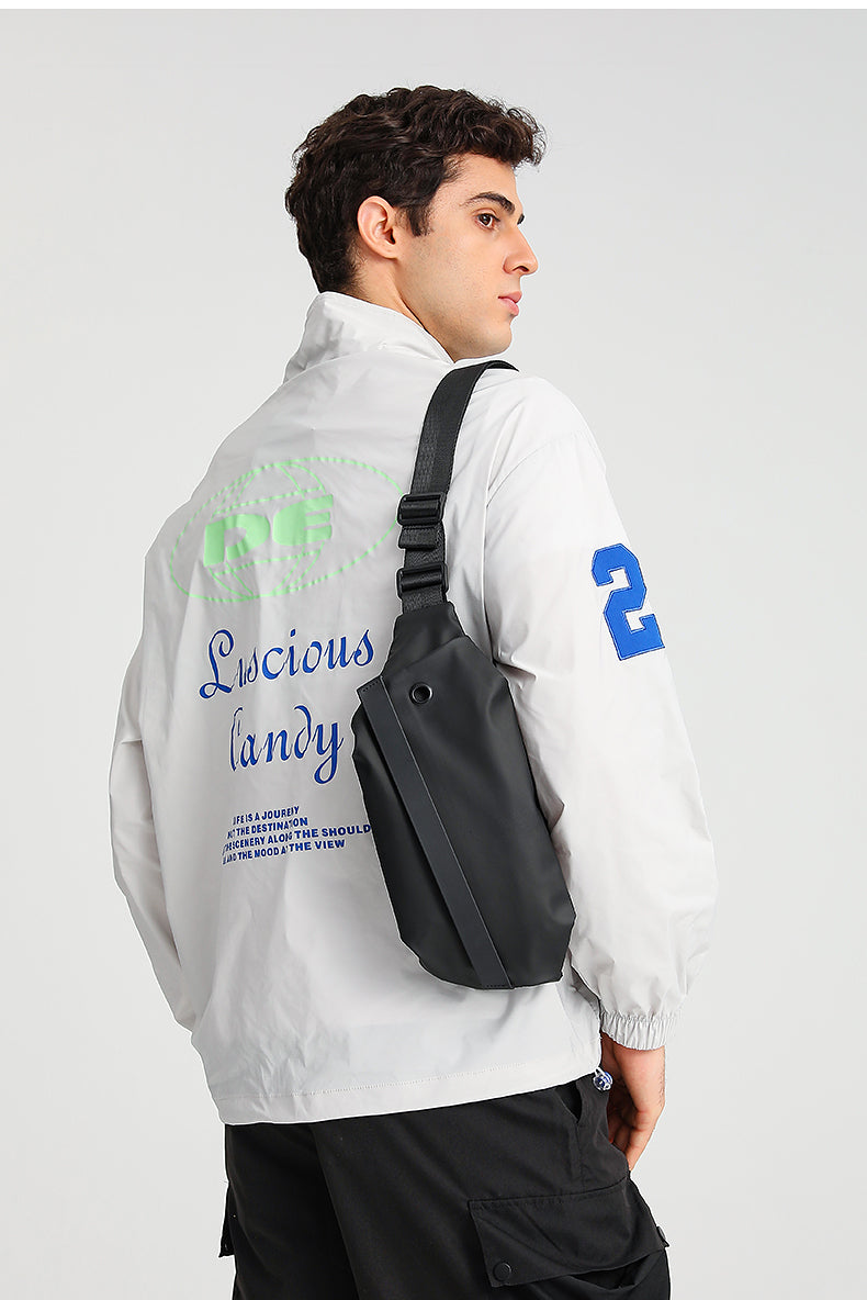 Crossbody Sling Bag Men Women, Casual Shoulder Backpack, Chest Daypack Satchel for Hiking Travel