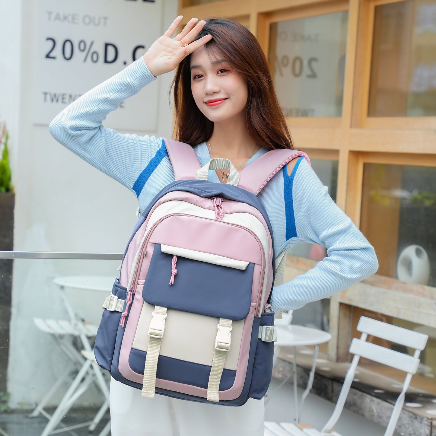 School Backpack for Teen Girls,  lightweight book bag for College Students  fit 15.6in Laptop Bag