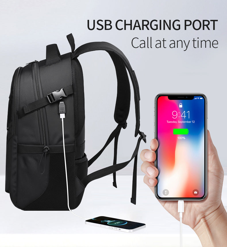 Large  Laptop Business and Travel Backpack fit 17-inch Laptop/MacBook Bag. Rucksack Water-Resistant Oxford Backpack