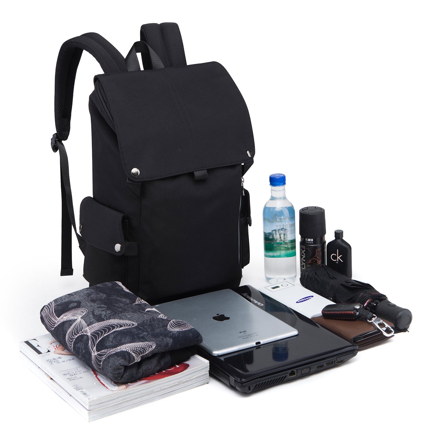 Classical Basic Travel Backpack For School Water Resistant Book bag for man and woman. Fit 13 Inch laptop.