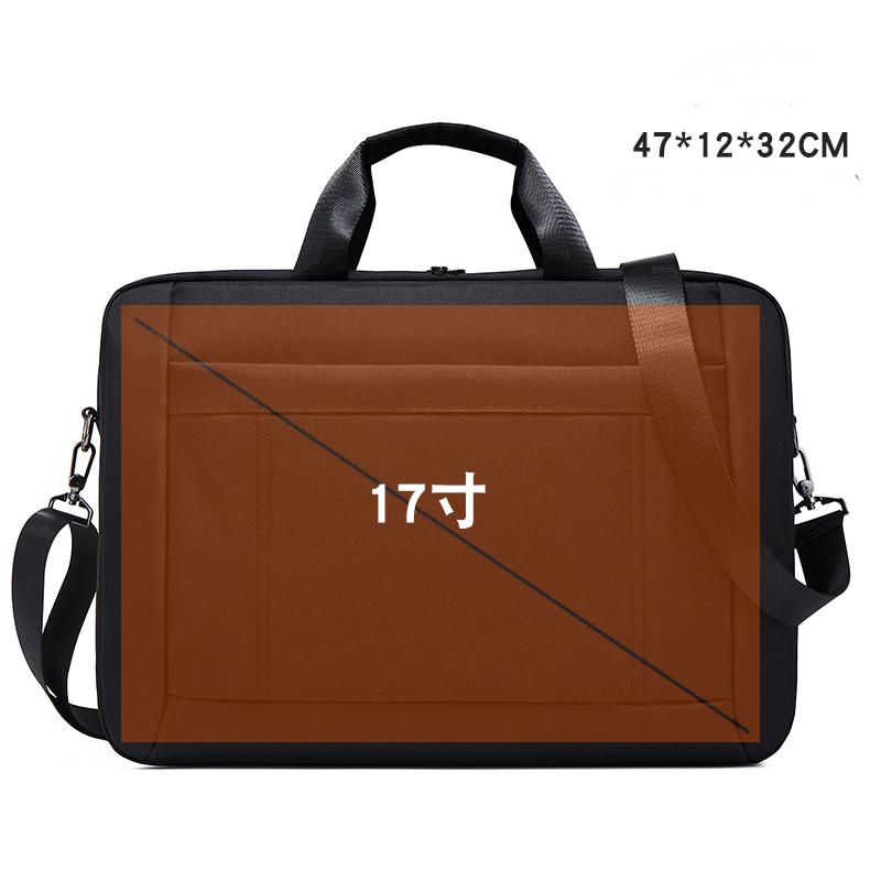 Laptop Bag, 17 Inch Multifuntional Business Computer Laptop Case, Briefcase for Men and Women,  - Black