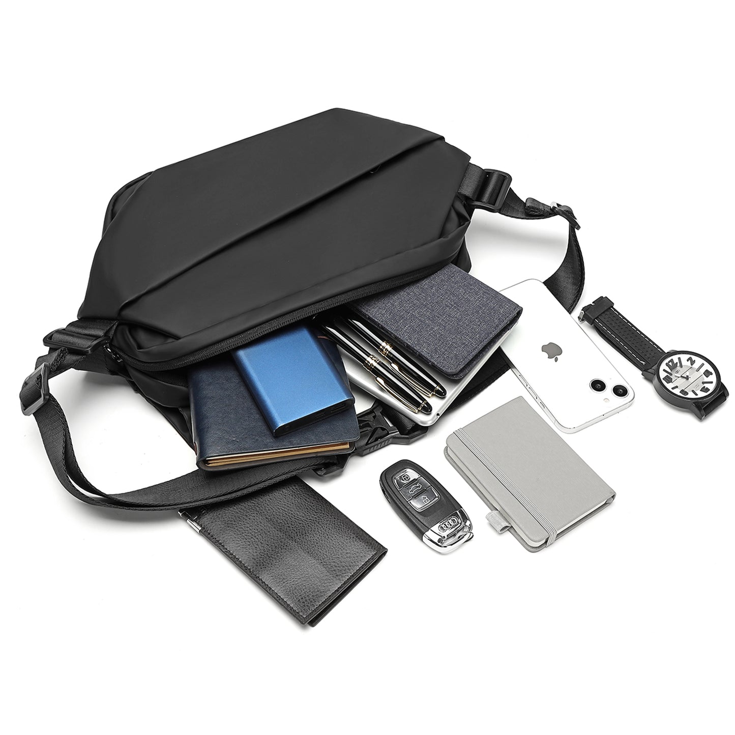 Large Crossbody Sling Bag: Over Shoulder Backpack Daypack Casual Cross Chest Side Pack Sling Bags Chest Shoulder Backpacks