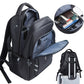 30 L Large size Black Backpack for School, College, and Travel: Water Resistant Bookbag with USB charge port