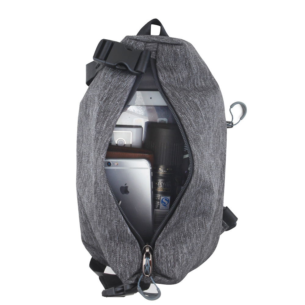 Crossbody Sling Bag Men Women, Casual Shoulder Backpack, Chest Daypack Satchel for Hiking Travel