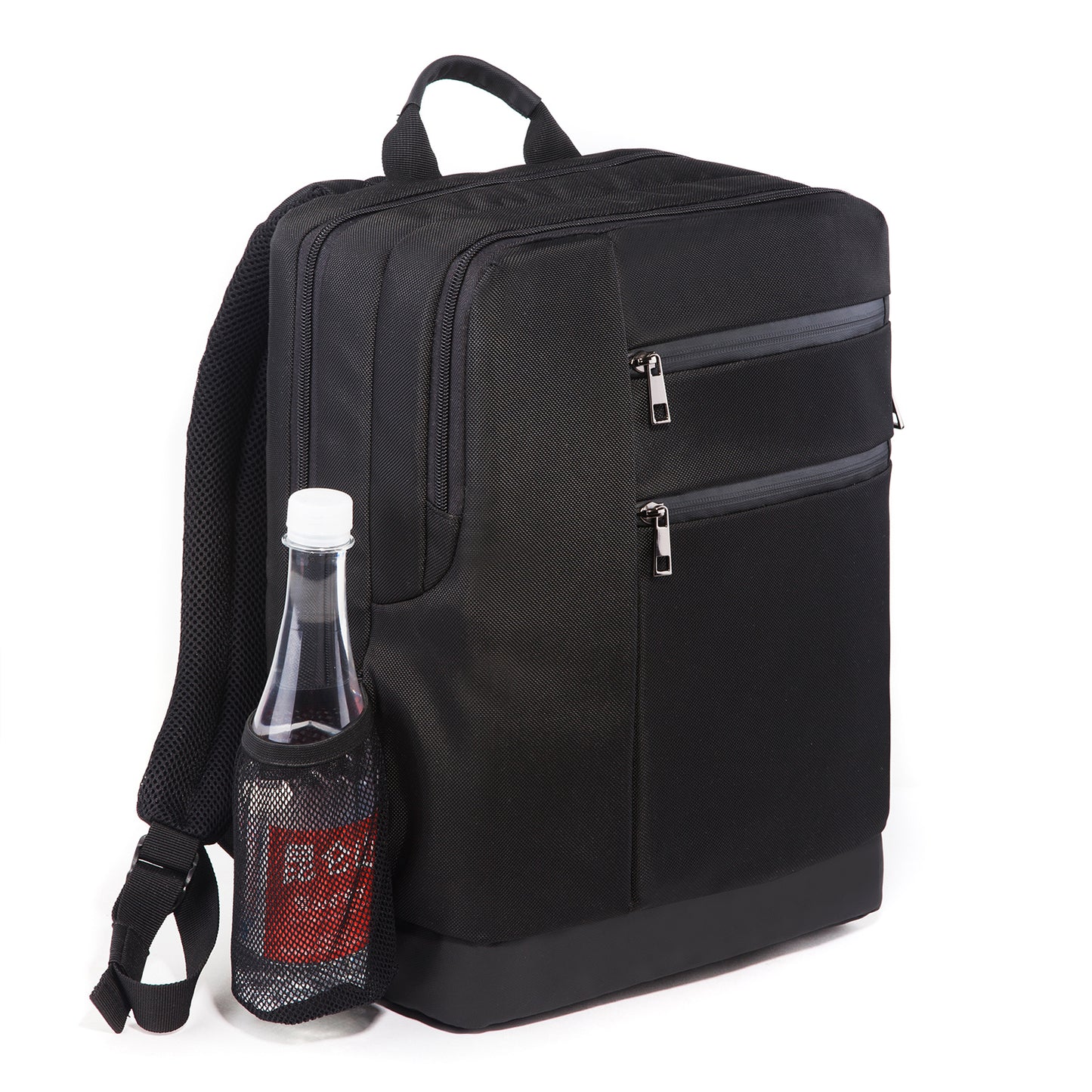 Black Backpack for Men Women, Durable Casual School Backpacks  Classic 15.6 Inch Laptop Bookbag for College High School Work Travel