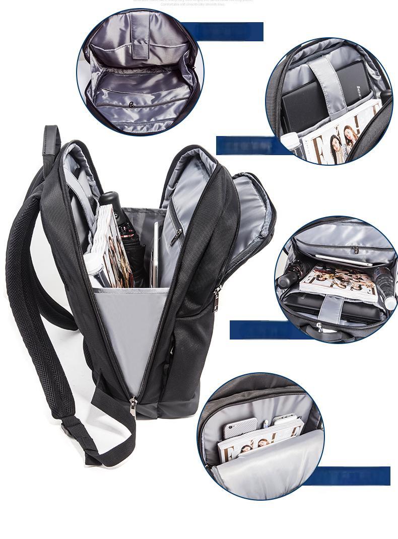 Black Backpack for Men Women, Durable Casual School Backpacks  Classic 15.6 Inch Laptop Bookbag for College High School Work Travel