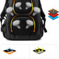 34L  Backpack for School Work Hiking Camping Travelling, Breathable Padded Back & Straps, 3 Zip Compartments,USB/Headphone Port, Water Resistant