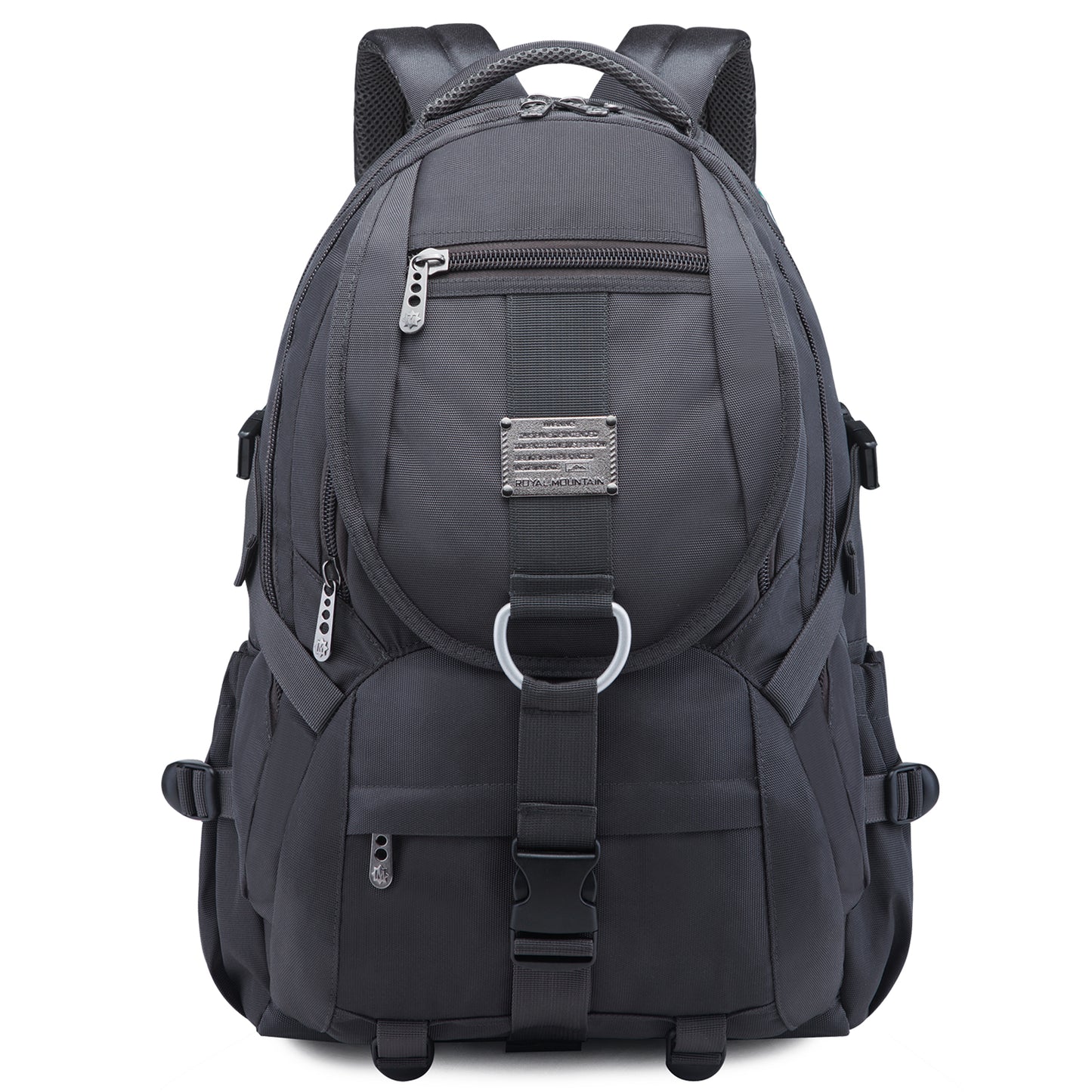 34L  Backpack for School Work Hiking Camping Travelling, Breathable Padded Back & Straps, 3 Zip Compartments,USB/Headphone Port, Water Resistant