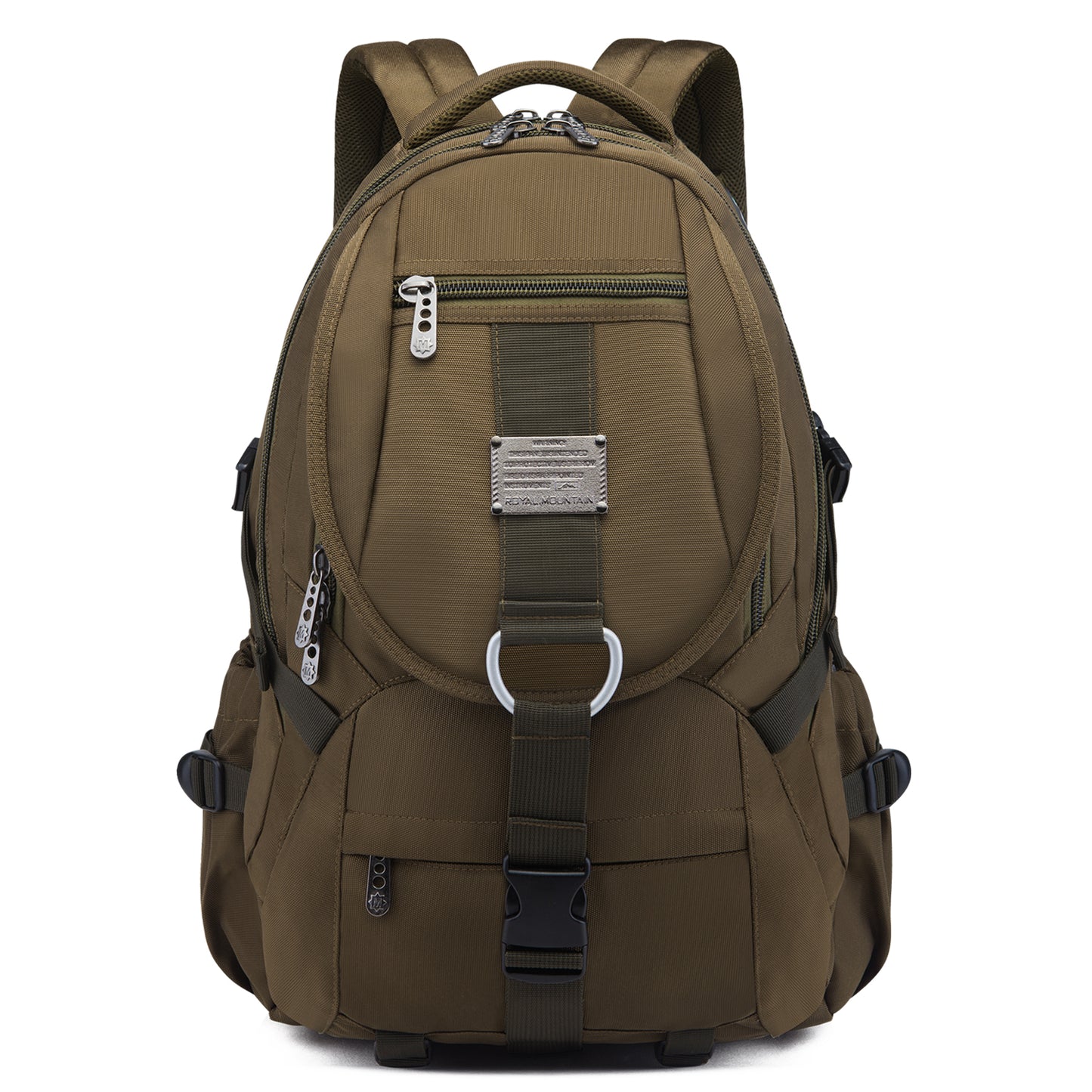 34L  Backpack for School Work Hiking Camping Travelling, Breathable Padded Back & Straps, 3 Zip Compartments,USB/Headphone Port, Water Resistant