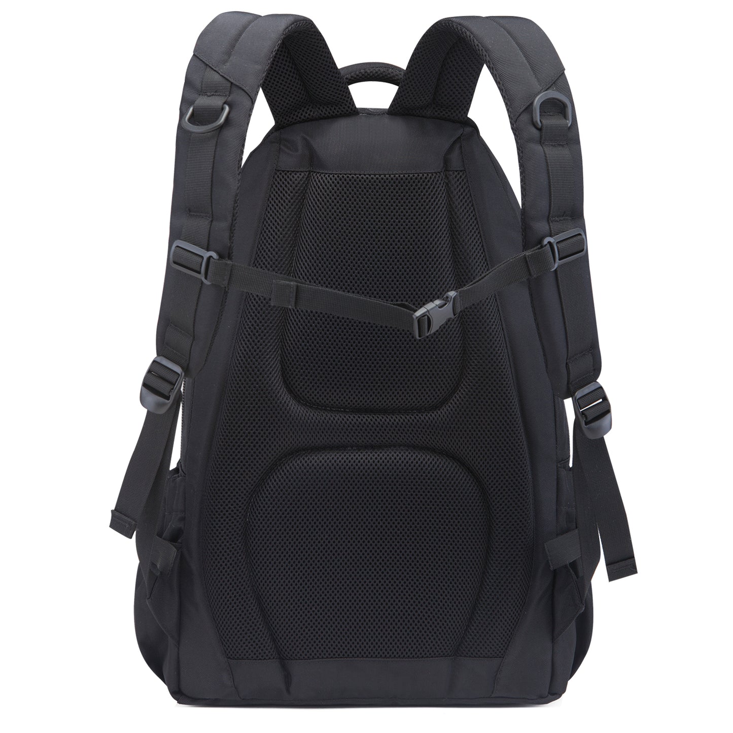 34L  Backpack for School Work Hiking Camping Travelling, Breathable Padded Back & Straps, 3 Zip Compartments,USB/Headphone Port, Water Resistant