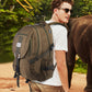 34L  Backpack for School Work Hiking Camping Travelling, Breathable Padded Back & Straps, 3 Zip Compartments,USB/Headphone Port, Water Resistant